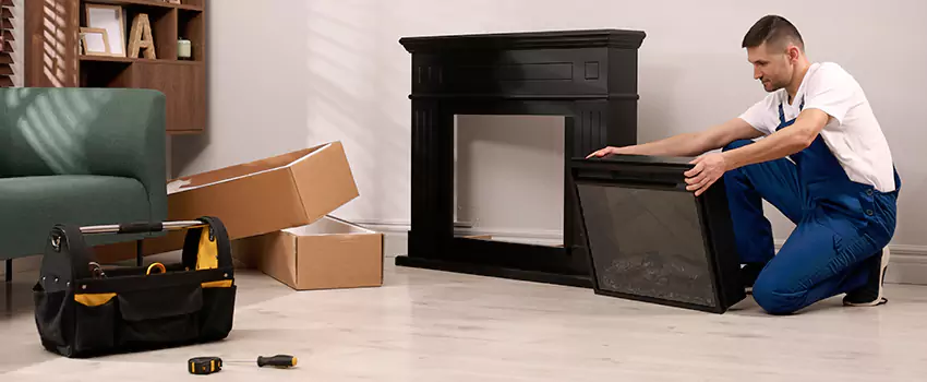 Old Rusted Metal Fireplace Repair And Replacement in Troy, MI